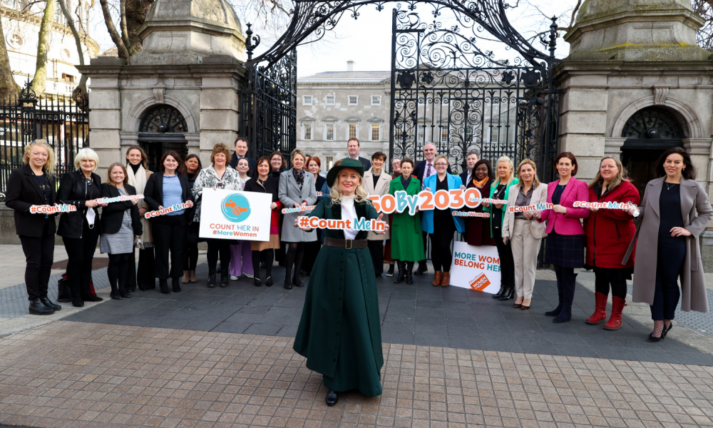Women TDs and Senators from across parties gather to support Women For Election's #MoreWomen campaign