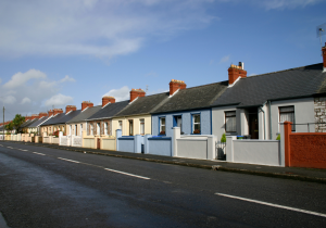  Name Irish houses - stock image