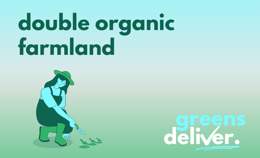 double organic farmland