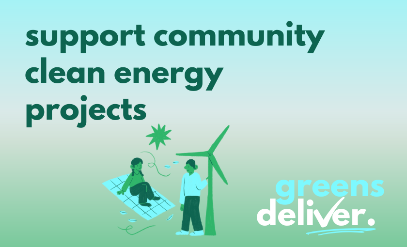 support community clean energy projects