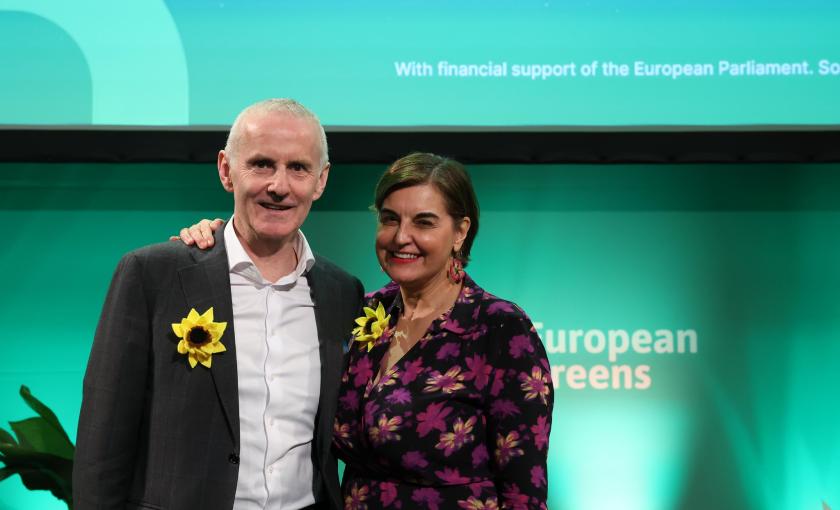 Ciaran Cuffe and Vula Tsetsi elected co-chairs of European Greens