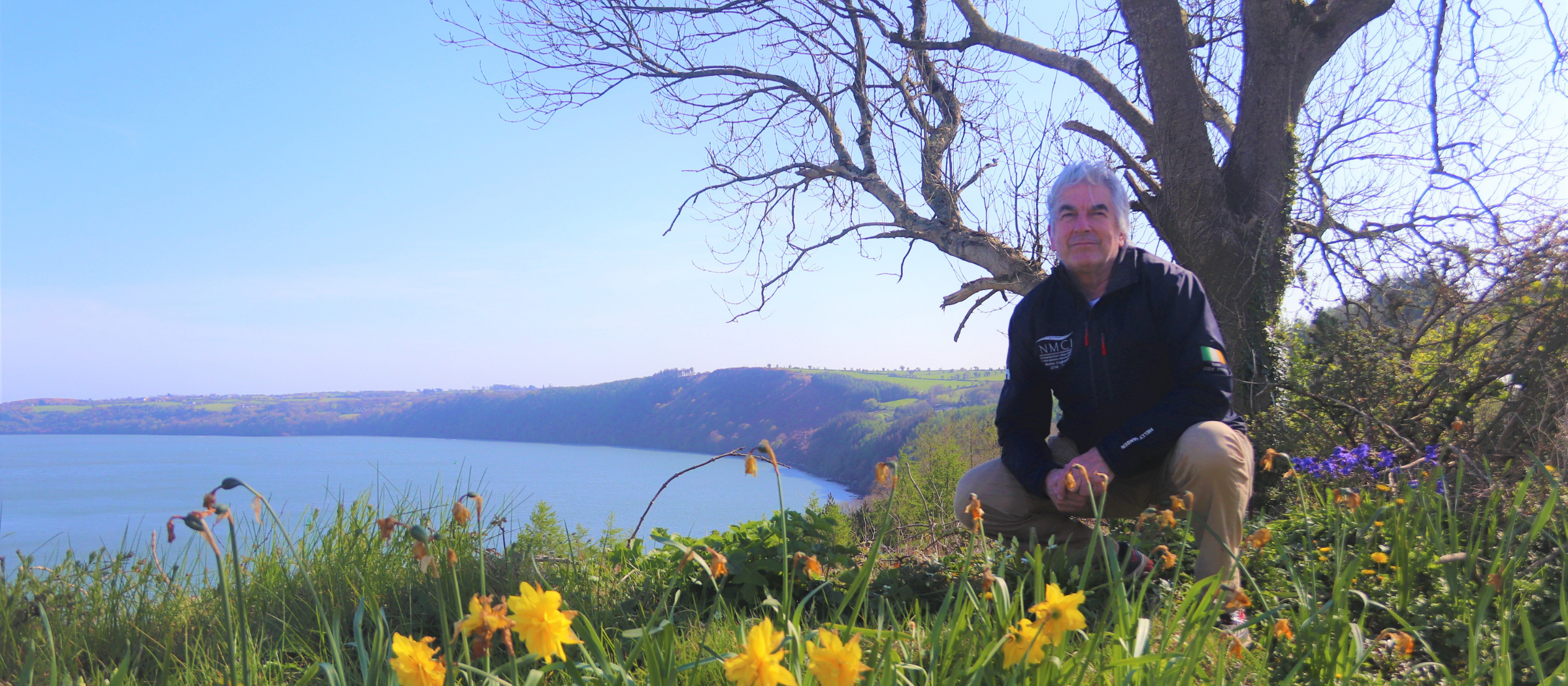 Jody Power on the coast overlooking the sea