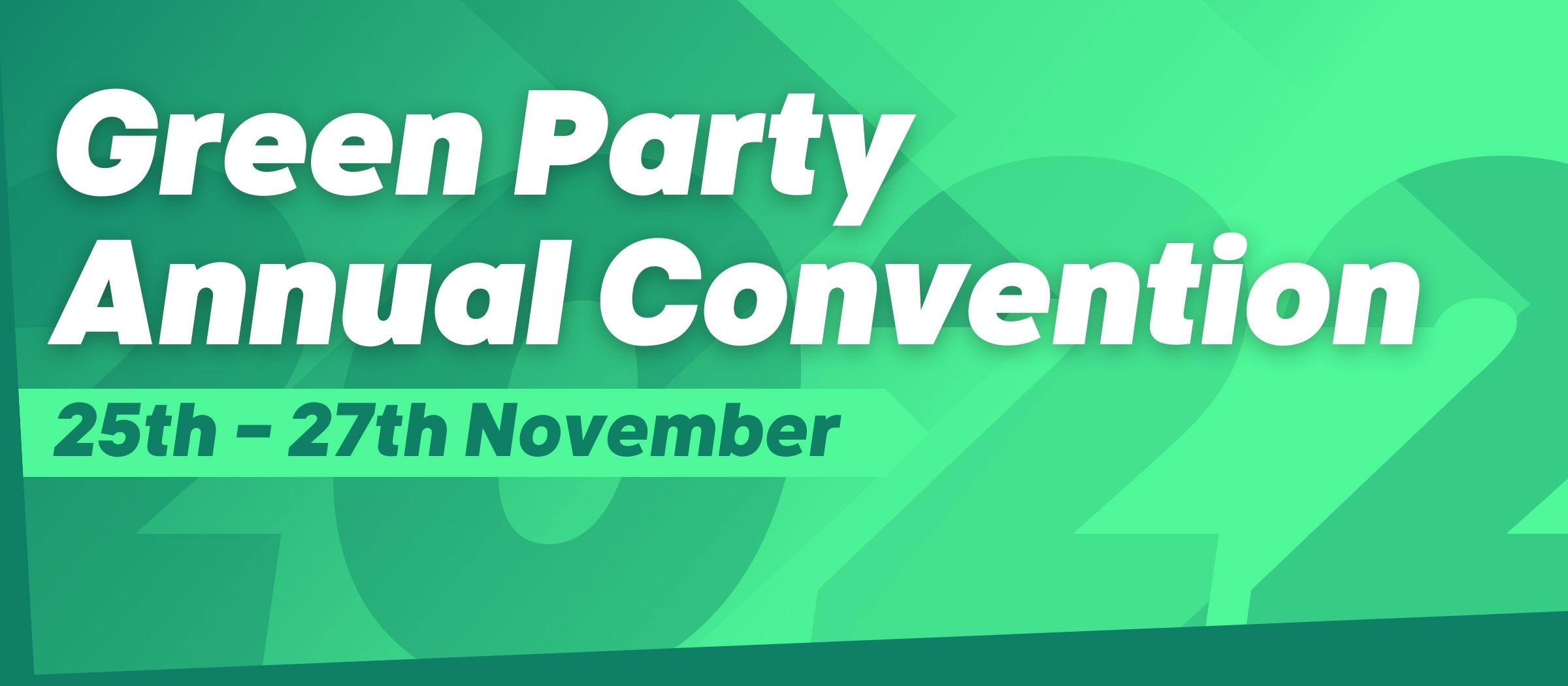 GREEN PARTY ANNUAL CONVENTION 2022 LOGO