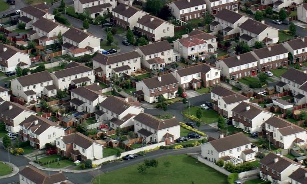 Irish Housing Estate - stock image