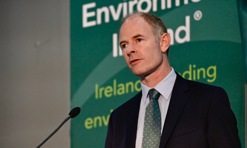 Ossian Smyth speaks at the Irish Climate Summit 2022.