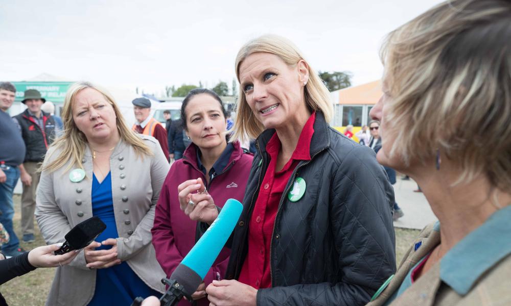 Green Party Minister Pippa Hackett with Senator Roisin Garvey, Minister Catherine Martin and MEP Grace O'Sullivan