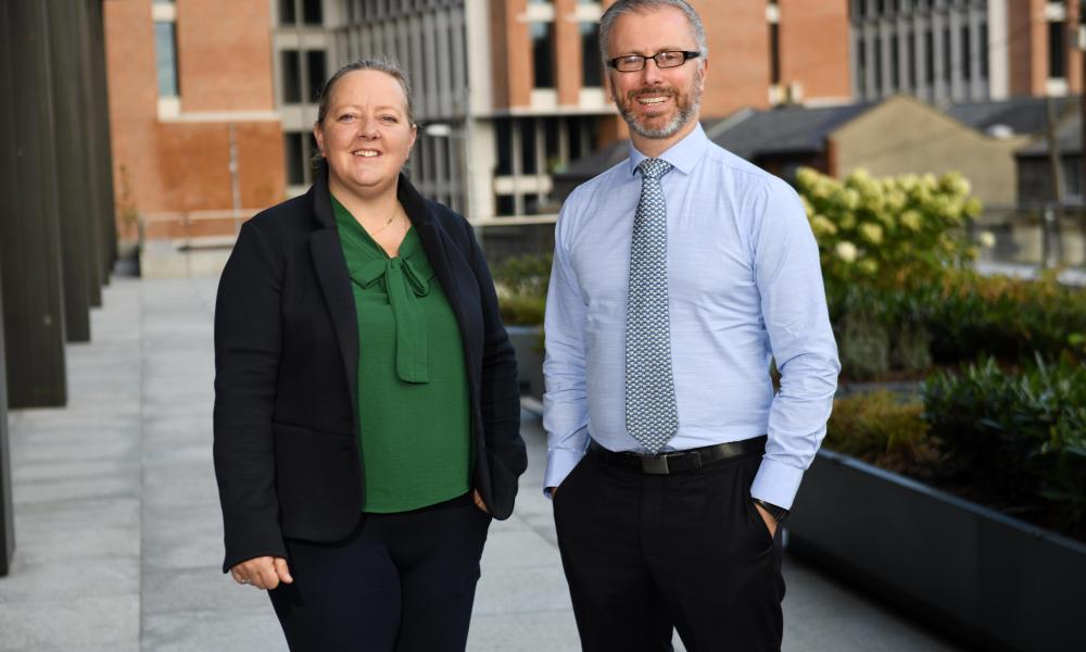 Roisin Garvey and Roderic O'Gorman