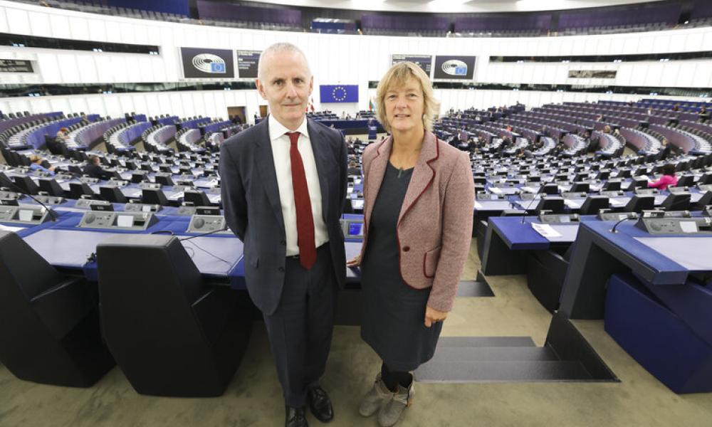 Ciarán and Grace in European Parliament