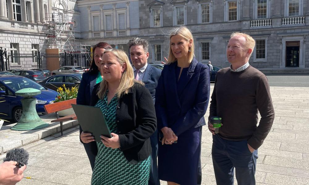 Roisin outside Leinster House