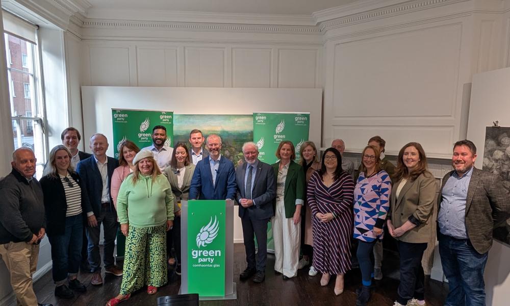 Green Party representatives at annual Think-In 