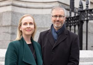 Pauline O'Reilly and Roderic O'Gorman