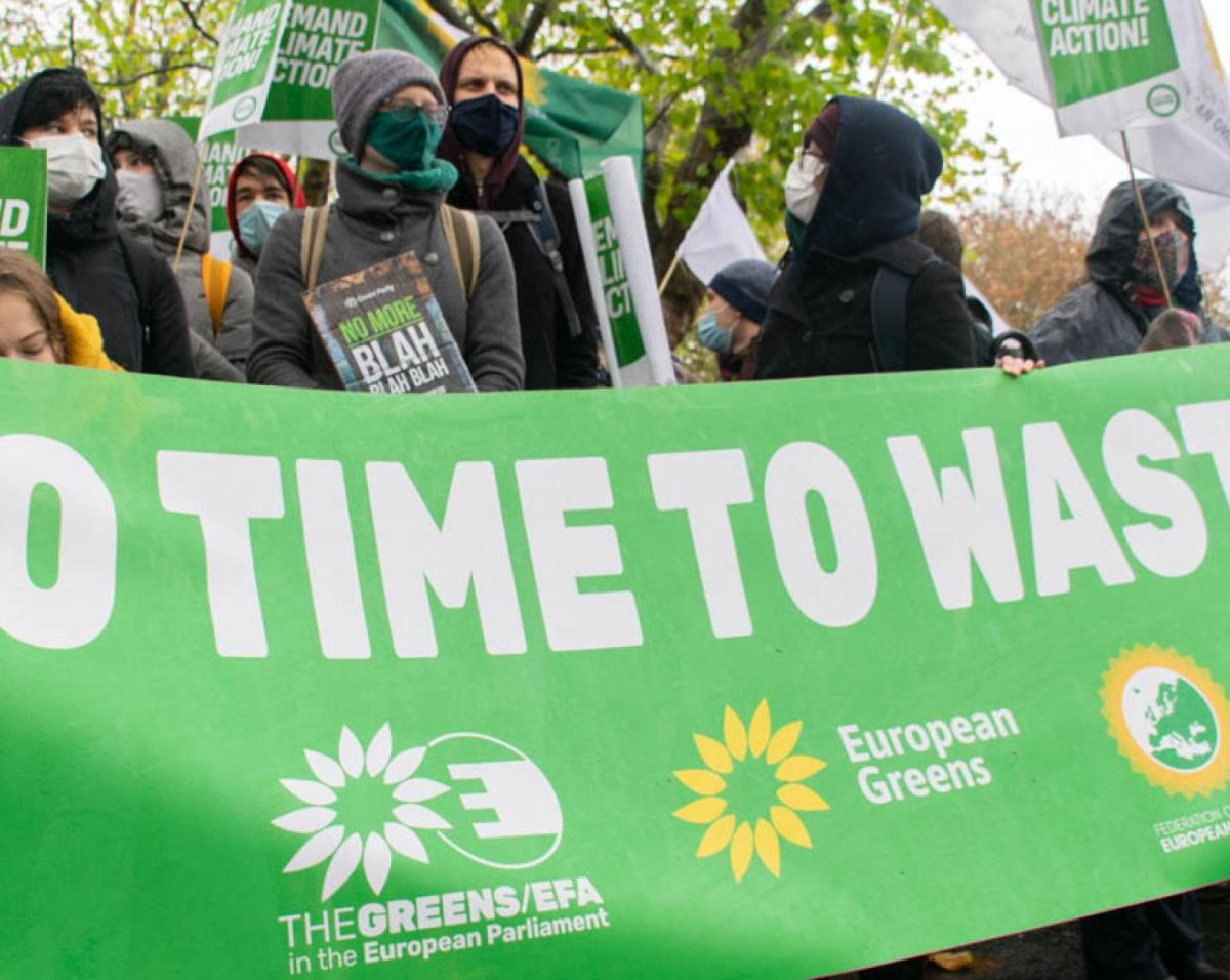 European Green Party March COP26